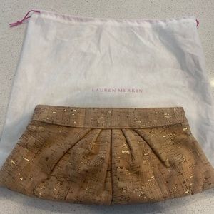 Lauren Merkin cork clutch